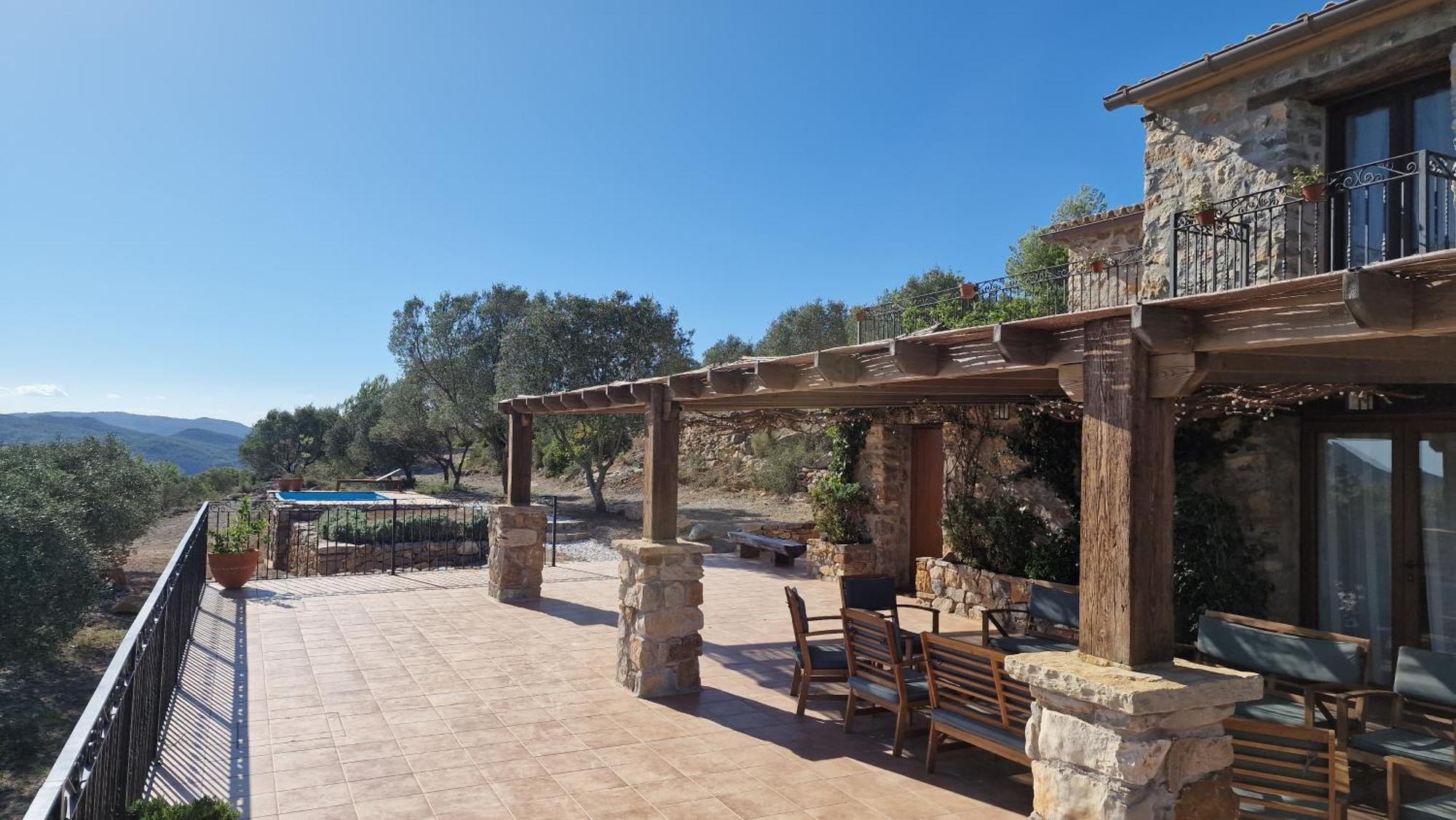 La Cueva De Miravet - Villa De Lujo En La Cima De La Montana Con Vistas Al Mar Cabanes  Exteriör bild